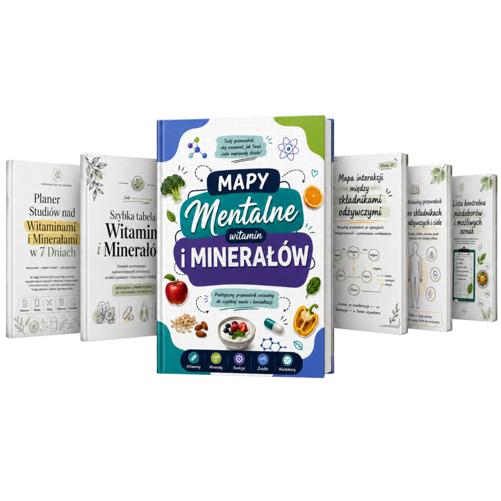 Atlas Witamin i Minerałów: 21 Map Myśli