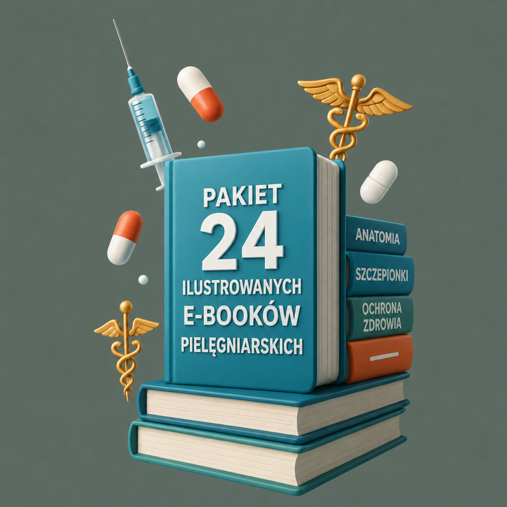 Pakiet 24 ilustrowanych e-booków z pielęgniarstwa