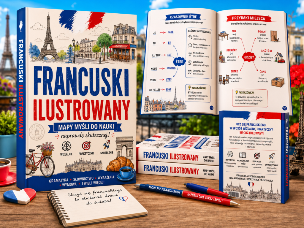 360 Map Myślowych do Nauki Francuskiego