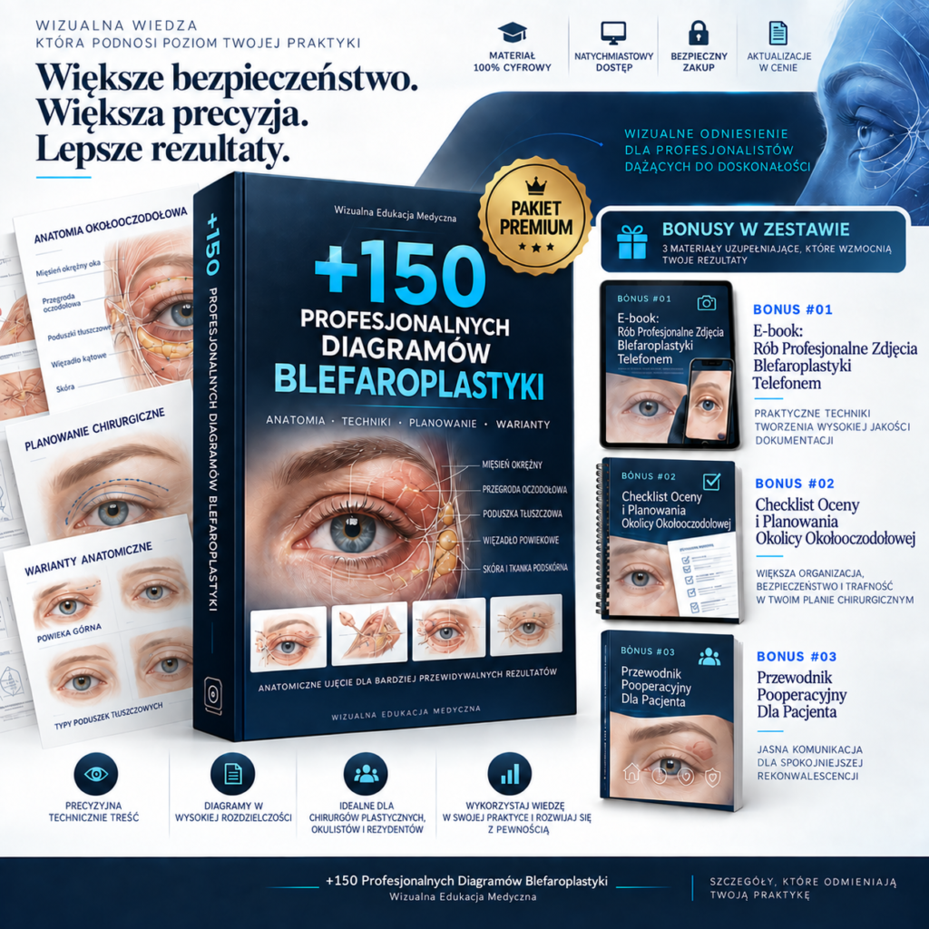 150 Profesjonalnych Diagramów Blefaroplastyki